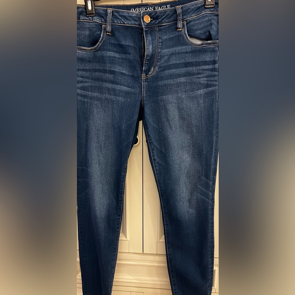 American Eagle Outfitters Deep Blue Jeggings